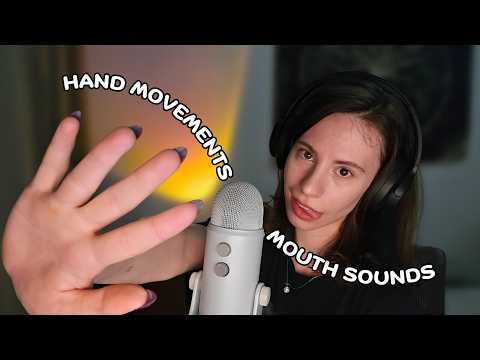 ASMR Tingly Wet & Dry Mouth Sounds | Relaxing Hand Movements😴