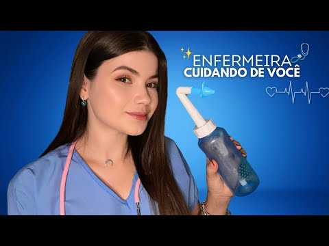 ASMR ENFEREMEIRA CUIDANDO DE VOCÊ