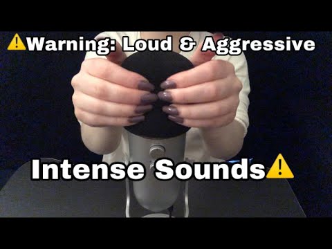ASMR- Extremely Fast and Aggressive Mic Scratching With Cover On (Part 1) - No Talking
