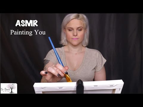 ASMR Painting Your Beautiful Face: Canvas, Painting, Brushing & Paint Mixing