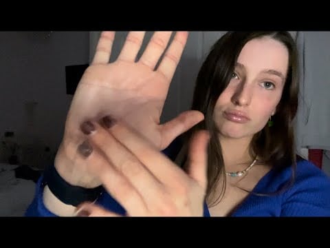 *ASMR* “pay attention” fast and aggressive, tapping, up close, hand movements 👀👐