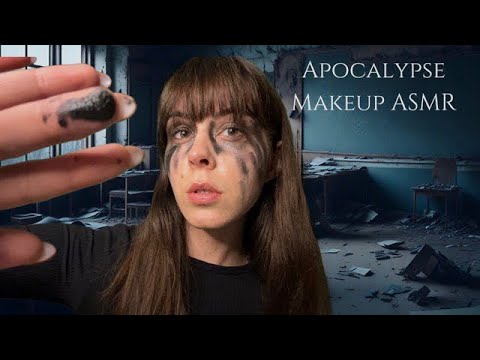 ASMR Doing Your Make-Up In A Post-Apocalyptic Classroom 🌧️💄📚