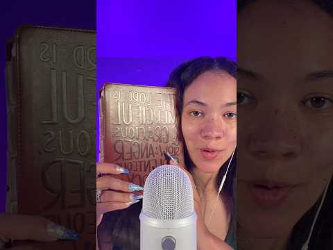 Tapping and scratching on my Bible #asmr #shorts