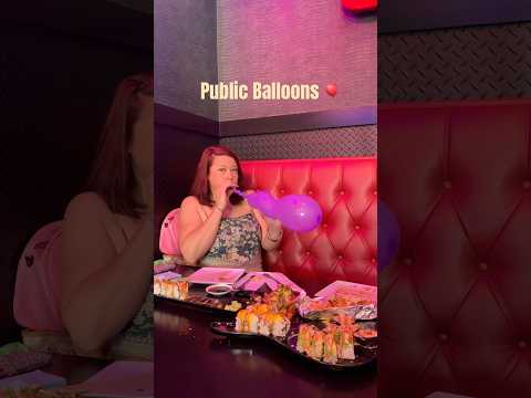 Public Balloon Blowing #balloon #inflation #amandalynn