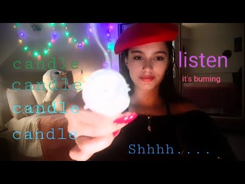 ASMR Candle lighting | Tapping | Playing with matches