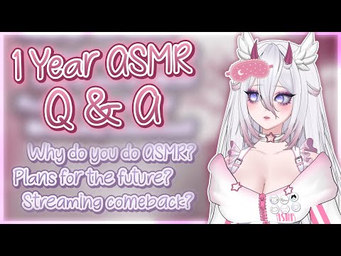 1 Year ASMR Anniversary Special🤍 / Haunting You with Answers (Q&A)👻🤍  Exclusive and limited Merch!