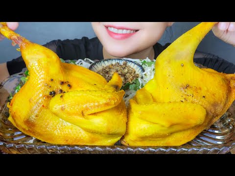 ASMR PEPPER CORN AND SALT-BREWED CHICKEN , EATING SOUNDS | LINH-ASMR