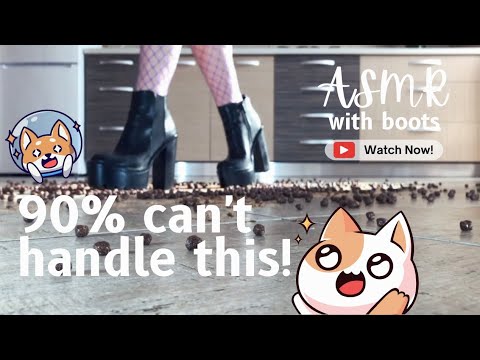 Watch this ASMR if you want to feel extremely satisfied by crushing with boots!