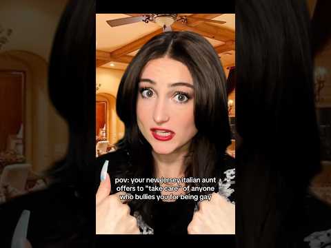 pov: your new jersey italian aunt offers to "take care" of any bullies #asmr