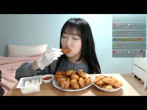 교촌 허니콤보 치킨 먹방ㅣkorea Chicken Mukbang