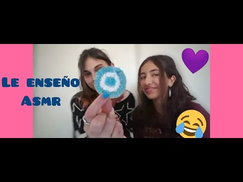 Le enseño a mi miga asmr😱😂/Jaz.asmr