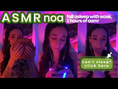 Light Triggers, Tapping, Plucking | #asmr to help you fall asleep 💕| OVER 3 HOURS | live #146