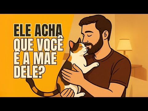 Se o seu gato faz isso, ele acha que você é a mãe dele