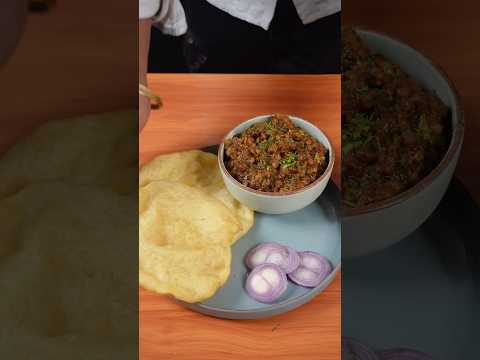🔥 ASMR Chole Bhature | Puffy Bhature Fry 🍞 | Satisfying Cooking Sounds | No Talking #shorts #asmr