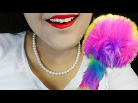 ASMR Mouth Sounds, Kiss, Fuzzy Pen