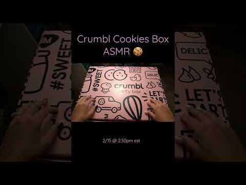 Crumbl Cookies Box ASMR 🍪