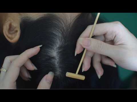 ASMR Gentle Hair Parting And Scalp Scratching Sounds With Breathing Noise For Anxiety Relief