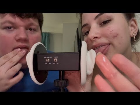 ASMR Spit Painting Your Ears (With Visual Spit) 👂 ✨ 3DIO Mic Mouth Sounds With WahonayASMR ❤️ 