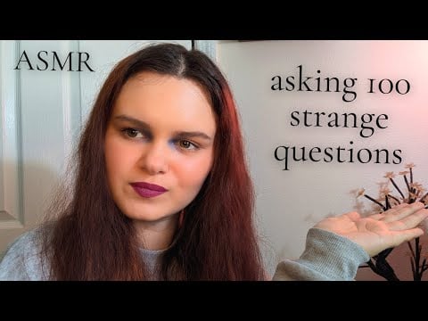 Asking You 100 STRANGE Questions To Help You Sleep | ASMR