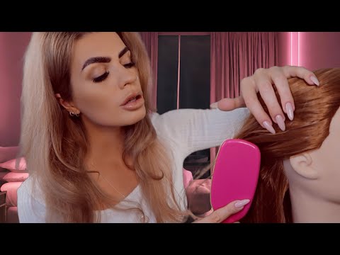 ASMR popular girl plays with your hair until you fall asleep 💕💤 (hair play roleplay)