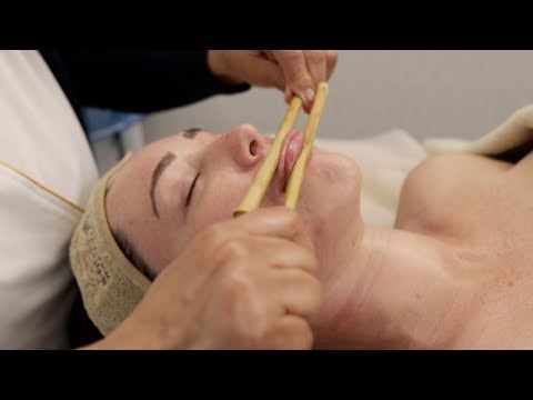 Masaje facial con bambú 🎋💆