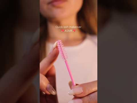 Lash makeover ASMR 🥰 #notalking #triggersforsleep #asmr #layeredsounds  #visualtingle #relax
