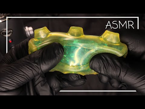 ASMR Sticky Jelly Blox Sounds with Gloves! 💛 (No Talking)