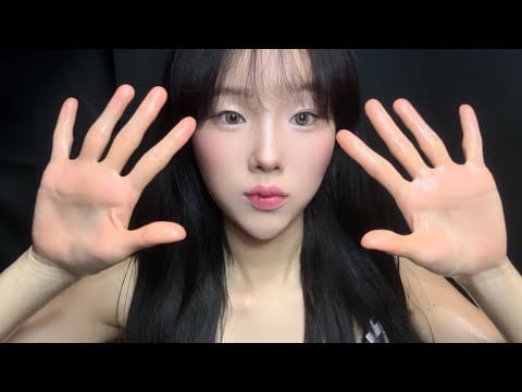 🧴살소리 & 바디로션 ASMR | Skin Sounds & Body Lotion , No Talking Relaxing