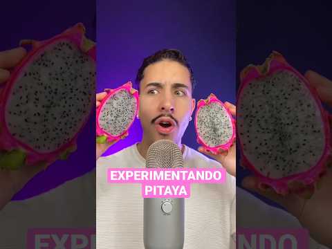 COMENDO PITAYA PELA PRIMEIRA VEZ!! 😰 #asmr #shorts