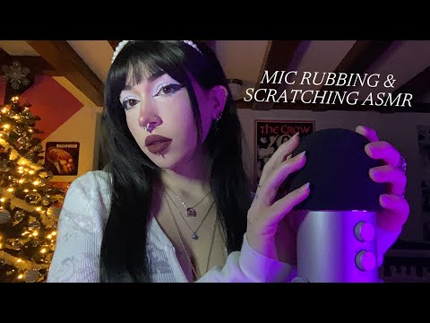 Mic Rubbing & Scratching With Foam Cover ASMR | Rambling, Whispering, Mic Tapping