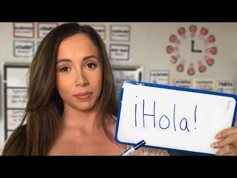 ASMR SPANISH CLASS | TEACHER ROLEPLAY (Soft Spoken)