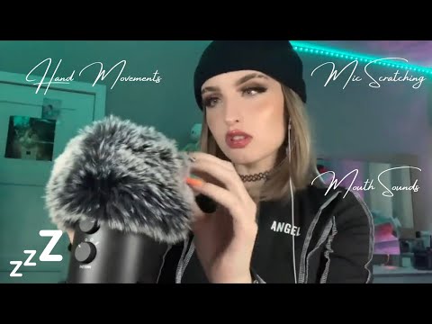 Beebee ASMR Fluffy Mic Scratching Compilation | Mouth Sounds, Hand Movements, Invisible Scratching