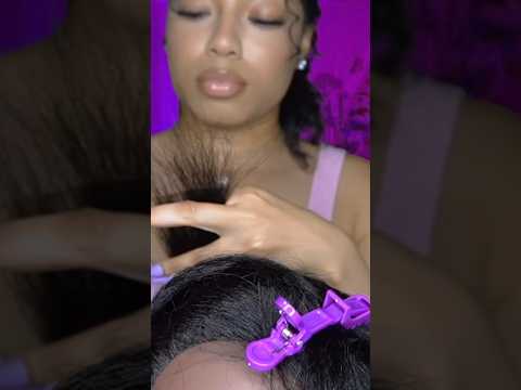 ASMR Hair snipping sounds #asmr #satisfying #asmrvideos #meditation #therapy #longnails #thatgirl