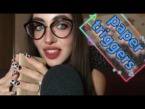 ASMR | Super Tingly Paper Sounds | Long Nails Sounds | Triggers for Sleep and Relax