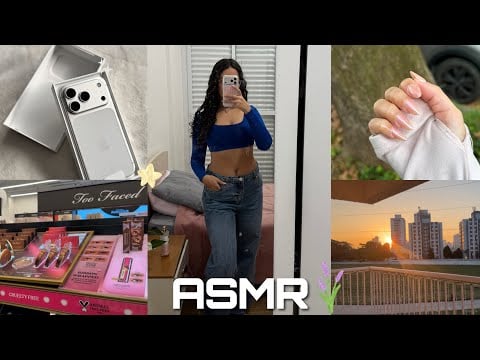ASMR VLOG ★ UM DIA COMIGO ☁️ | celular novo, unhas, comprinhas.. 