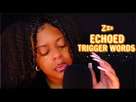 ASMR Echoed Trigger Words, Hand Movements, Mic Scratching ♡✨(Old School Tingles ~)