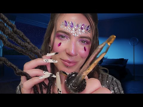 ASMR - Friend Puts You to Sleep (Hair play & Layered Skincare)