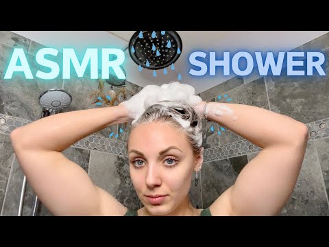 ASMR Showering and Hair Shampooing! 🫧🚿