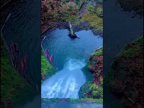 A Waterfall Flowing Into A Heart Pool | A Symbol of Love For Us #love #healinghypnosis #deepsleep