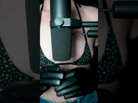 ASMR - positive whispers and leather sounds