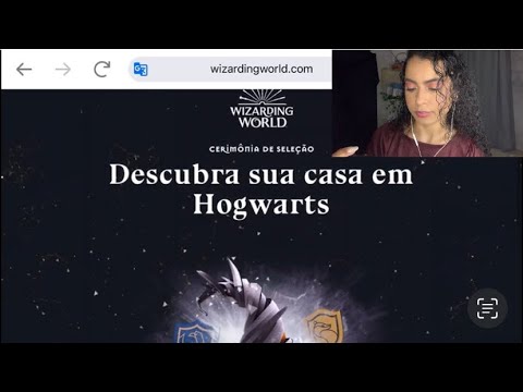 ASMR/ Fazendo TESTE DA CASA em HOGWARTS/ SITE POTTERMORE