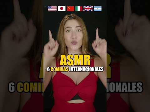 ASMR RÁPIDO: 6 COMIDAS INTERNACIONALES en un minuto! #asmr #asmreating #asmrespañol