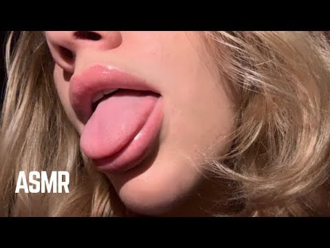 ASMR lens licking + kisses | no talk