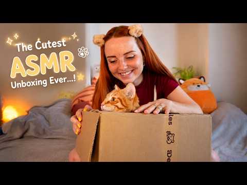 The Cutest ASMR Unboxing Ever...! 🐈🎁 | No Talking ⭐