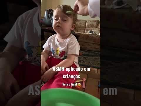 ASMR aplicado em crianças #shorts