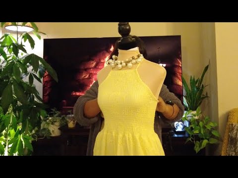 ASMR Perfectionist 👗 Try-ons Long Dress Collection 👗 Dress Fitting, Clothing Adjustments, Fixing 