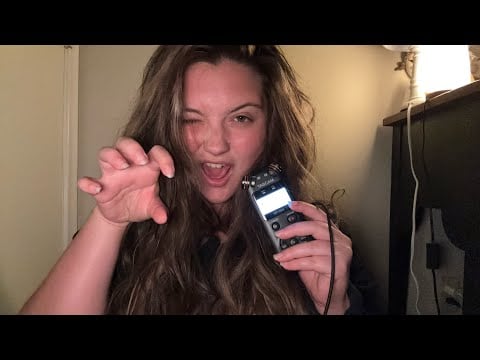 ASMR PURRING IN YOUR EARS 🐱 (some humming, rambling, + mouth sounds)