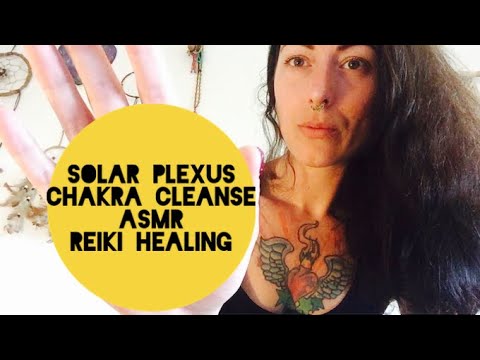CHAKRA BALANCING ASMR.Solar Plexus Cleanse.Healing Distance Reiki. REIKI ASMR.Affirmations .Whispers