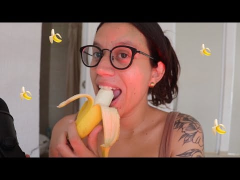 ASMR comiendo banana ✨