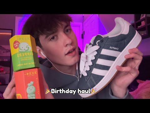 ASMR what I got for my birthday 🥳🎈